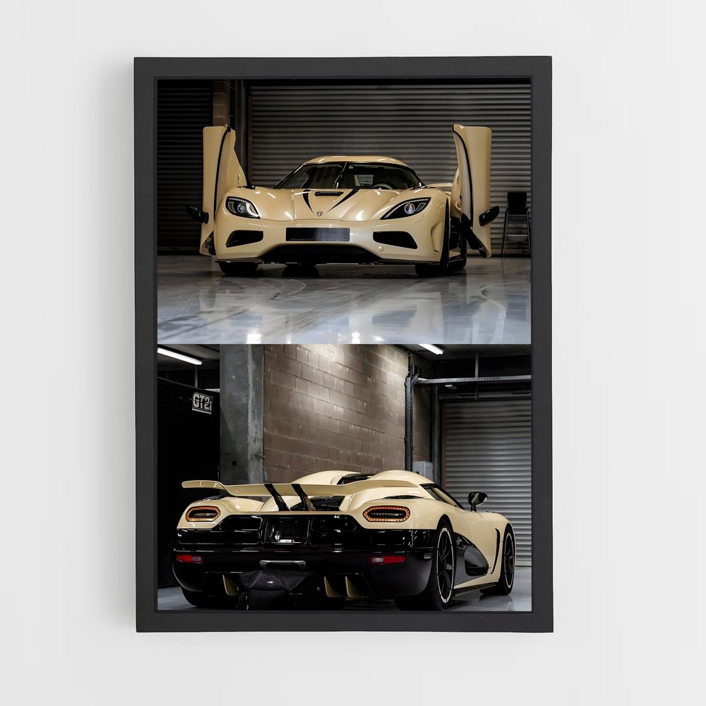 Poster Garage D'Excellence – affiche Koenigsegg (vue 2)